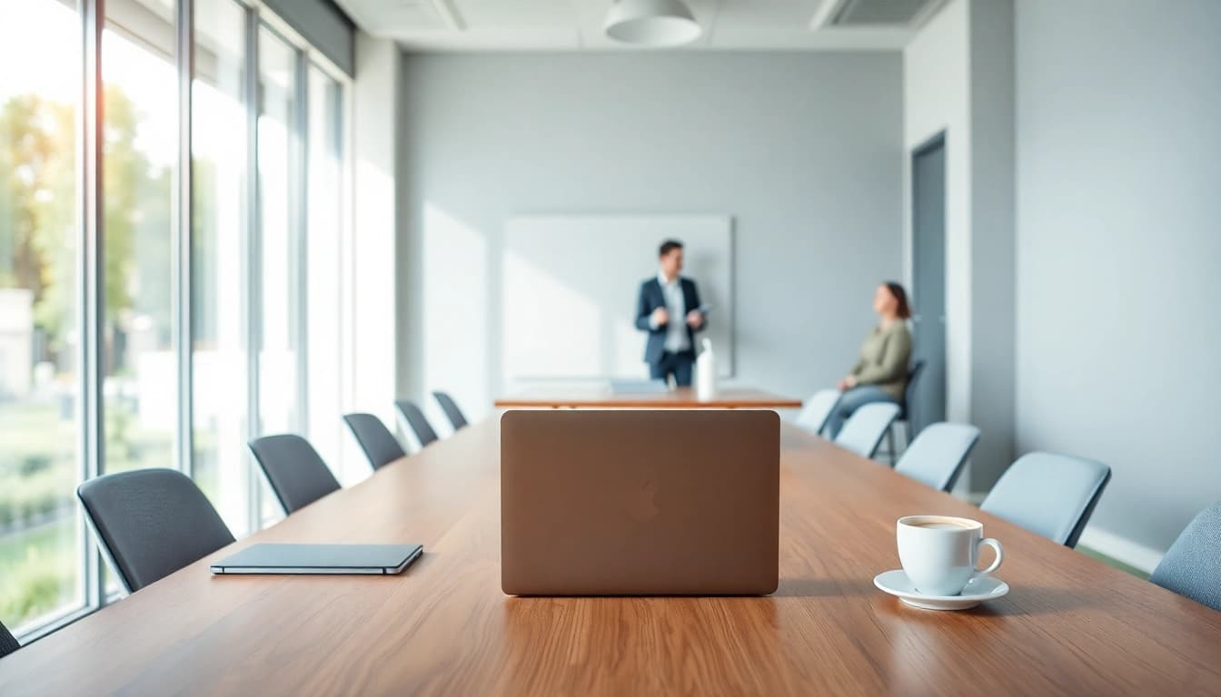 Professionelle Personalvermittlung: Ein moderner Recruiting-Prozess in einem stilvollen Raum mit motivierten Teammitgliedern.