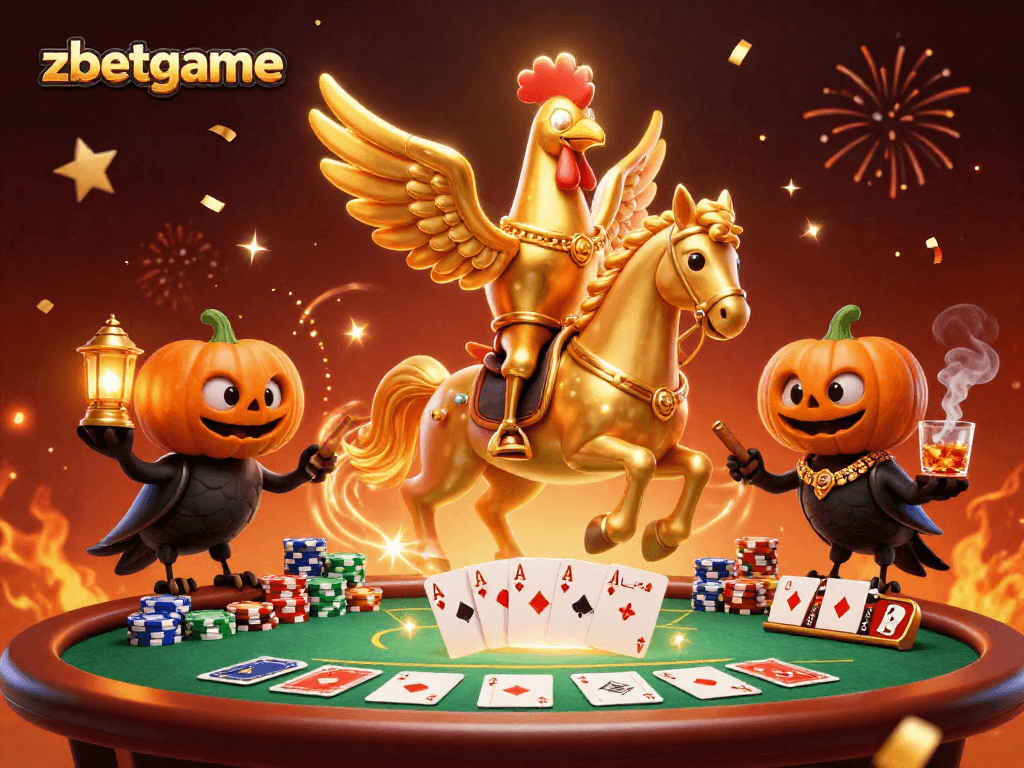 Engage with zbetgame's thrilling casino atmosphere featuring dynamic characters playing poker.