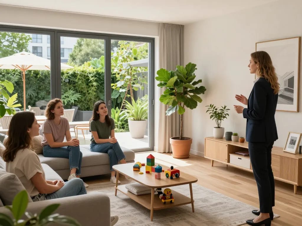 Immobilienmakler Frankfurt Ginnheim präsentiert ein stilvolles Familienhaus zum Verkauf mit modernem Dekor und einladender Atmosphäre.