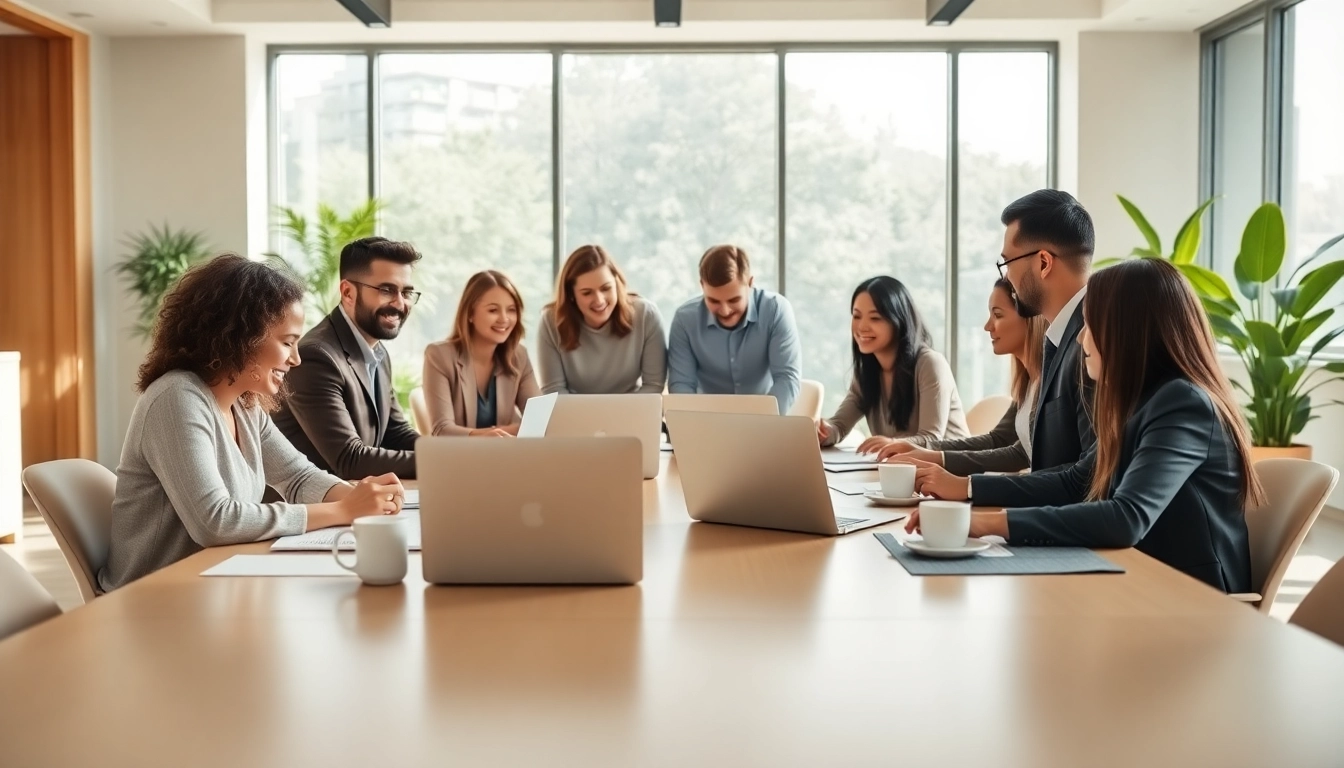 Effektive Personalbesetzung im modernen Büro mit einem vielfältigen Team.