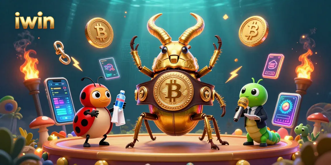 Join the excitement with iwin as the golden stag beetle faces off in a colorful casino showdown.