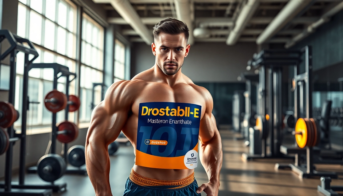 Drostabal-E Masteron Enanthate in Aktion von einem Athleten im Fitnessstudio zeigen