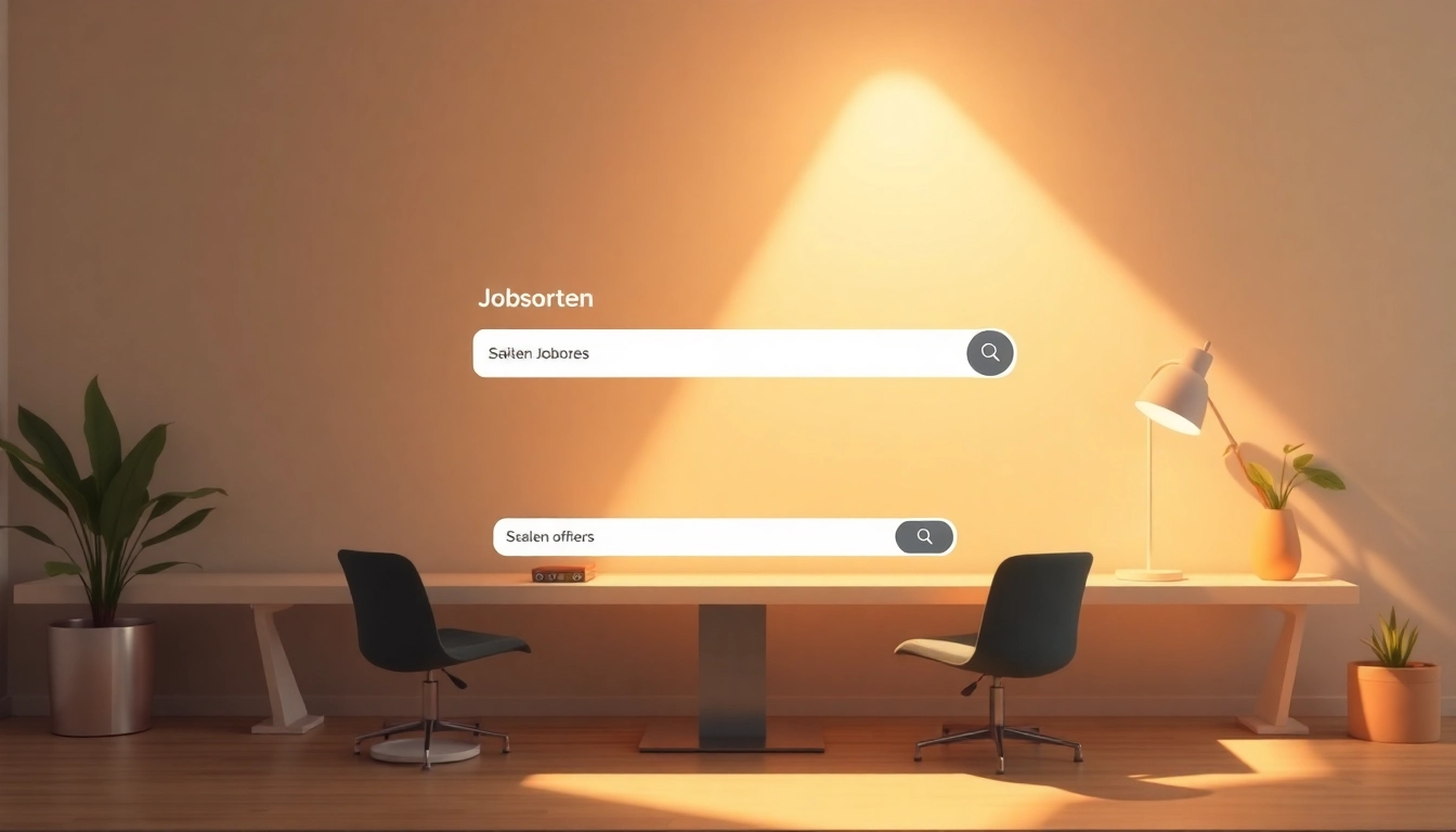Interaktive Plattform für Stellenangebote mit einem klaren Fokus auf Benutzerfreundlichkeit und modernen Designs.