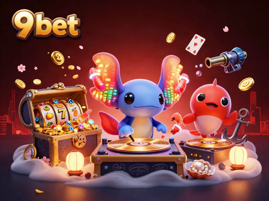 Join the fun with 9 bet games featuring vibrant characters in a lively underwater casino.