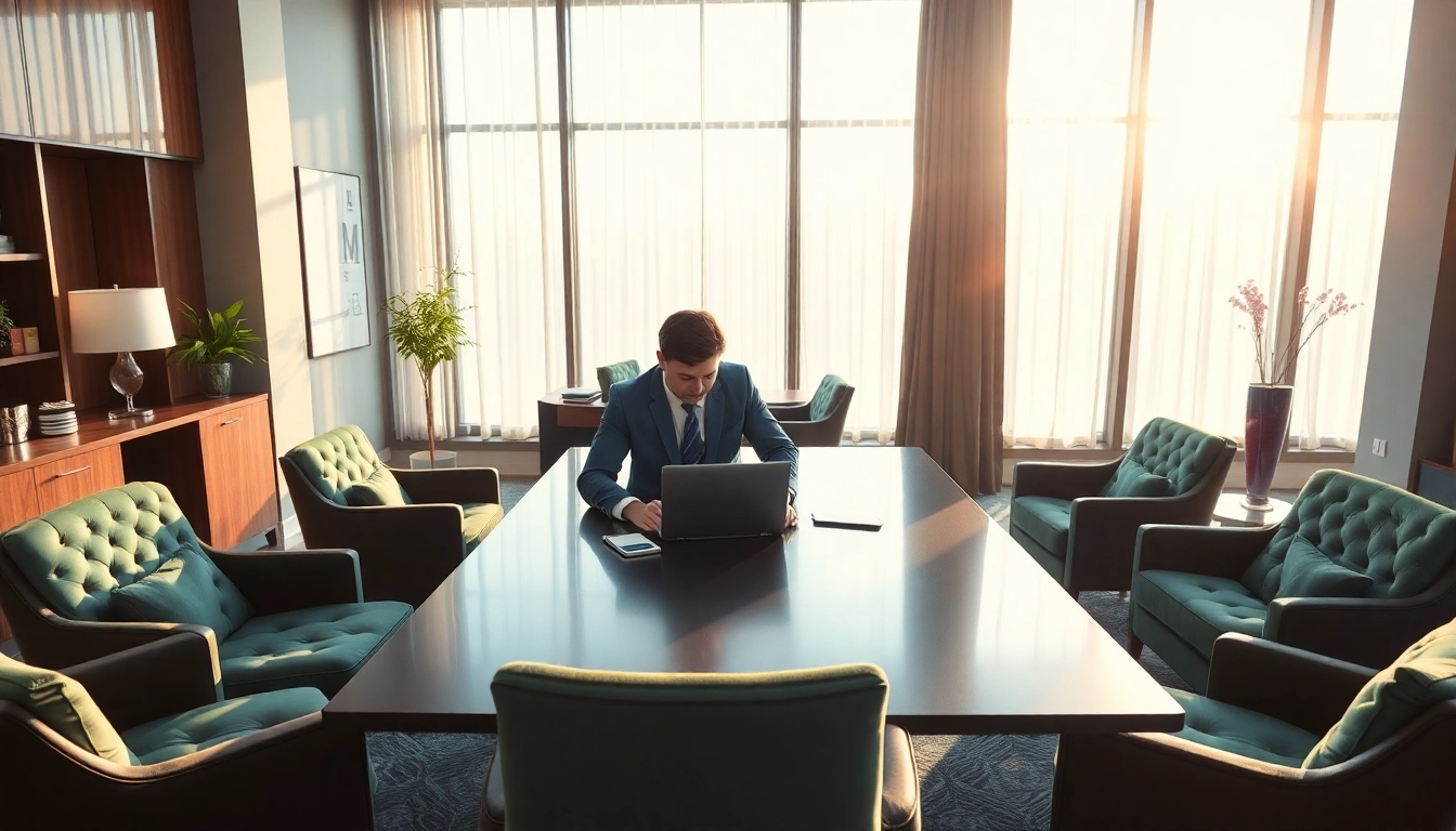 Headhunter Gastronomie analysiert Bewerbungen am Schreibtisch mit Laptop und Notizen.