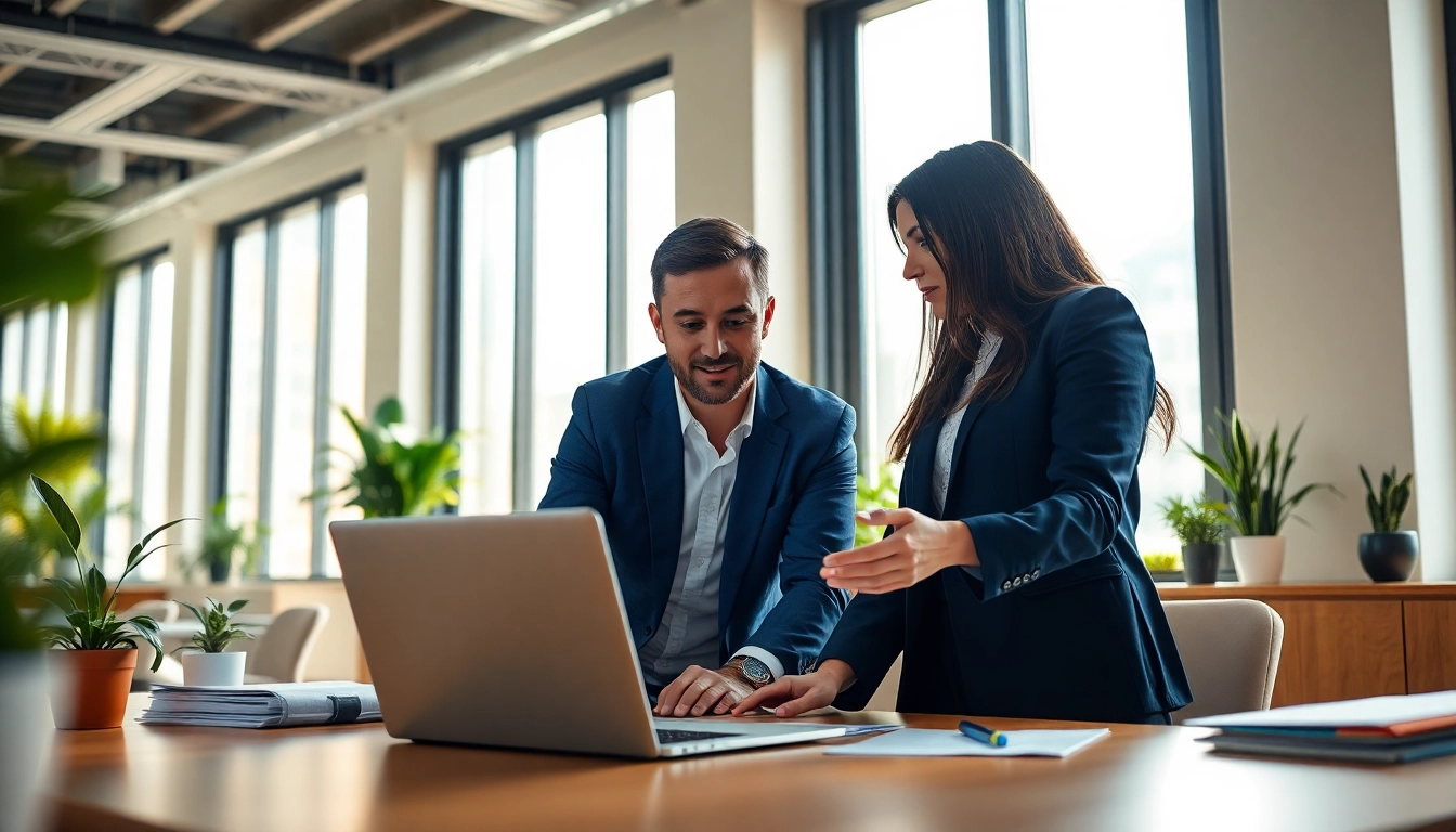 Headhunter IT in a professional consultation setting showcasing a modern office.