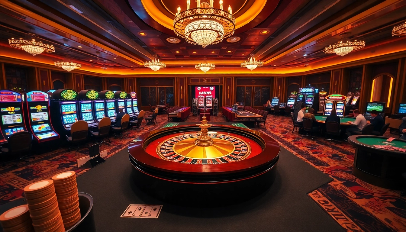 Experience the excitement of 88i bet with vibrant casino gaming tables and lively players.