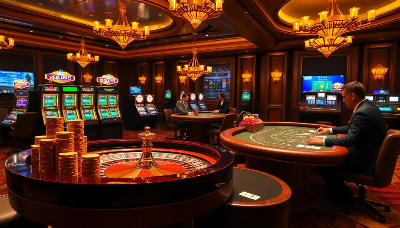 Cảnh casino đầy kích thích với roulette và poker tại https://luck8.com cho trải nghiệm ly kỳ.