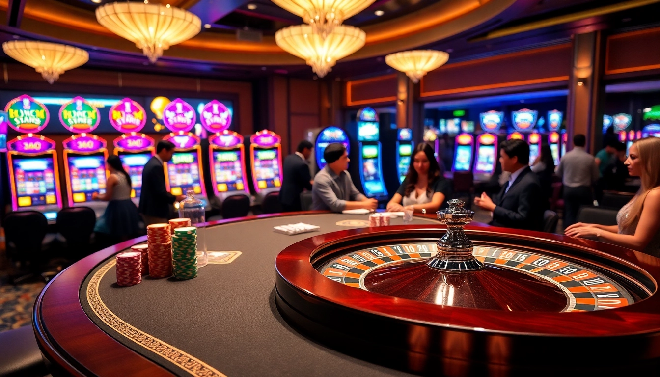 Engaging players enjoying the 88i game at a luxurious casino table with colorful chips.