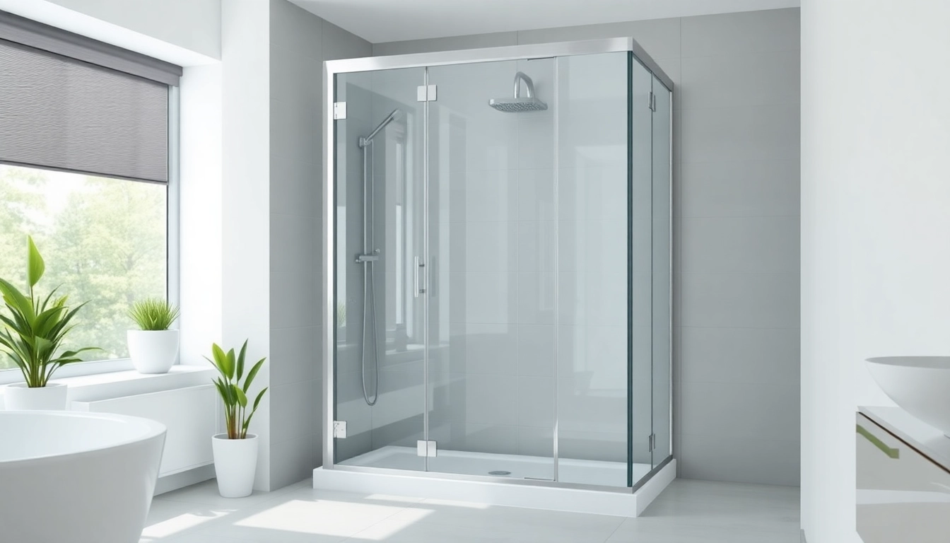 Die duschkabine 100x100 zeigt ein elegantes Design und moderne Elemente in einem stilvollen Badezimmer